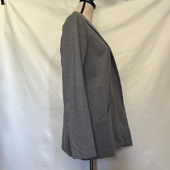 Leith Open Front Cardigan Womens Jacket Size S Gray Scandi Minimal Clean Girl - Picture 4 of 10